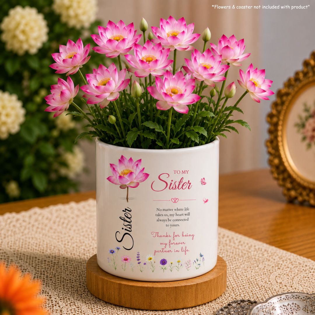 Forever Sister Flower Vase™ | Best Rakhi Gift