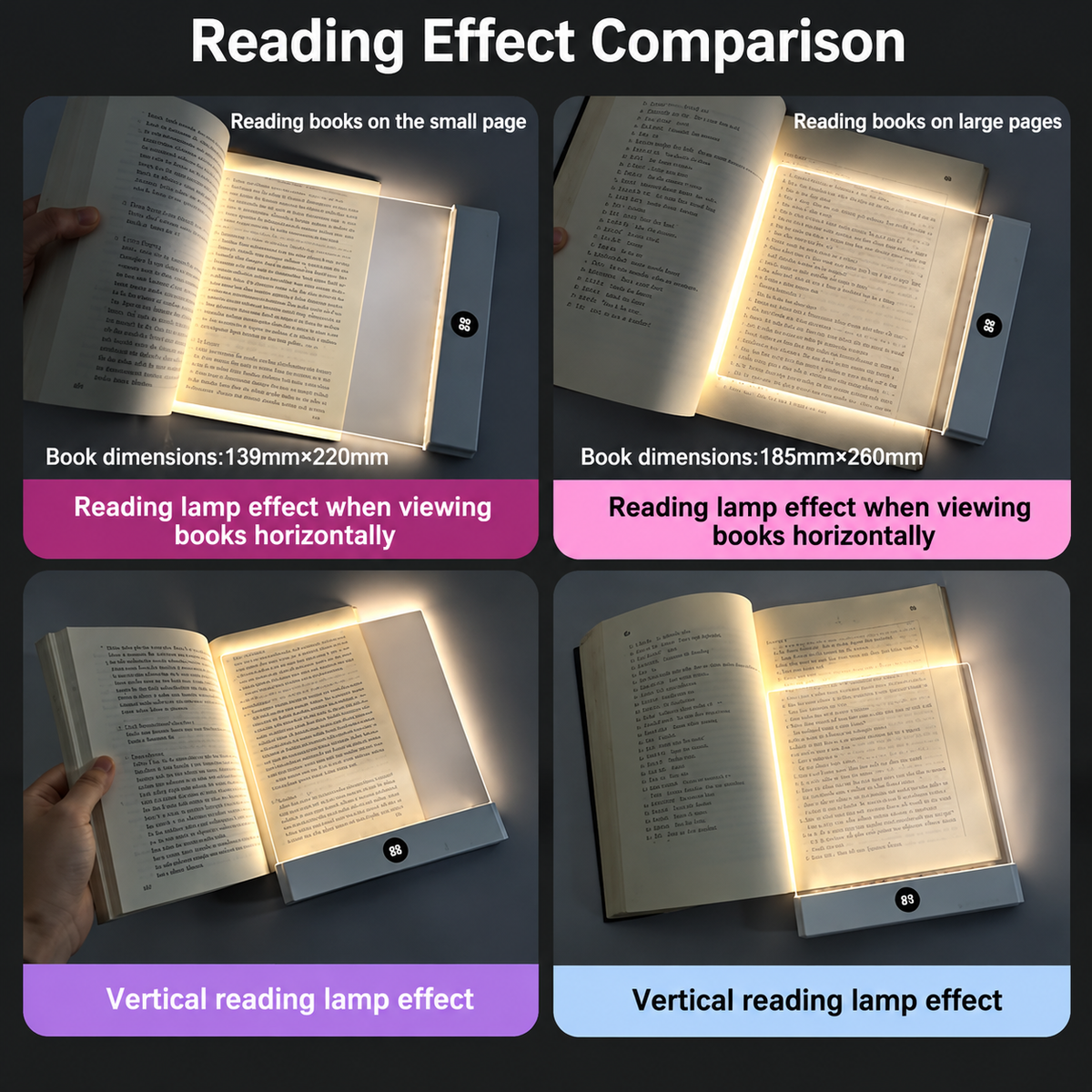QuipDa™ Rechargeable Book Reading Light